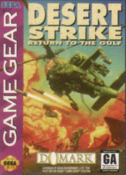 Desert Strike box art for Sega Game Gear